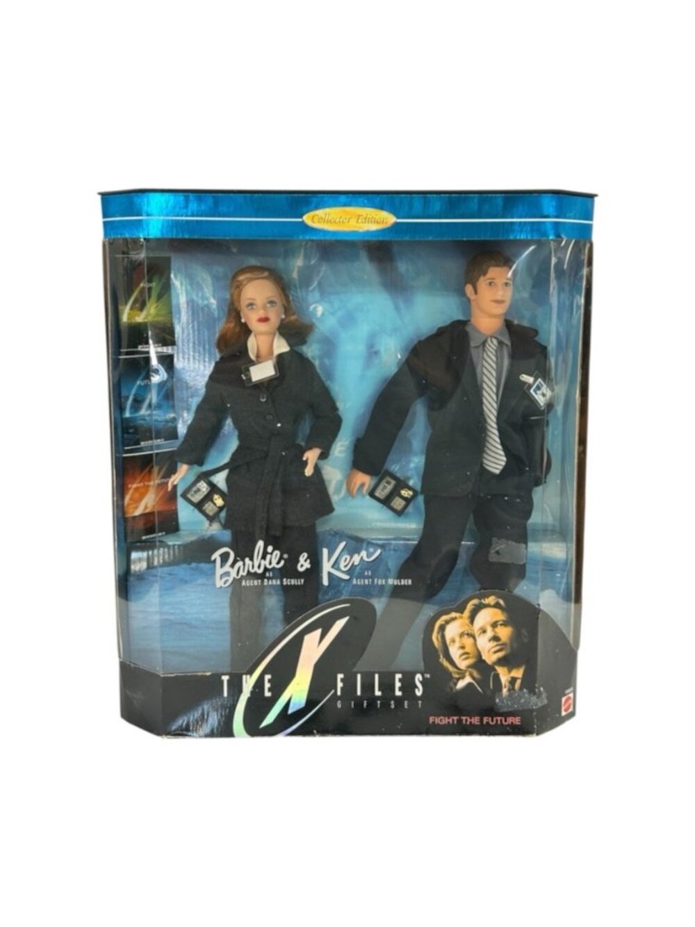 1998 Barbie Ken X-Files Scully Mulder Gift Set Collector #19630 Mattel NRFB